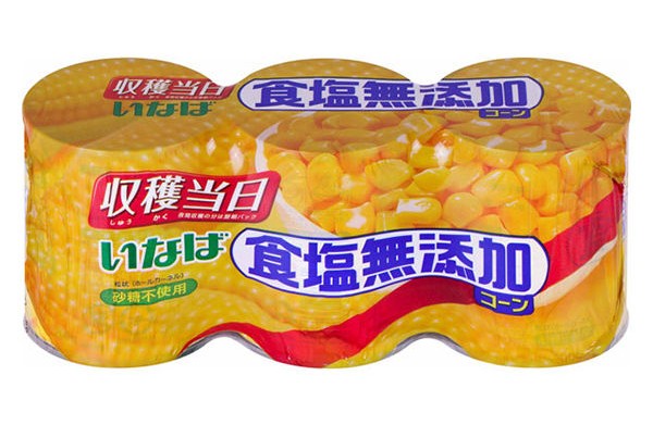 乐天商城 - 【8個セット】いなば　食塩無添加コーン 200g×3缶
