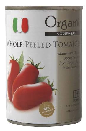 Vegetables - 【24個セット】創健社　有機ホールトマト缶 400g
