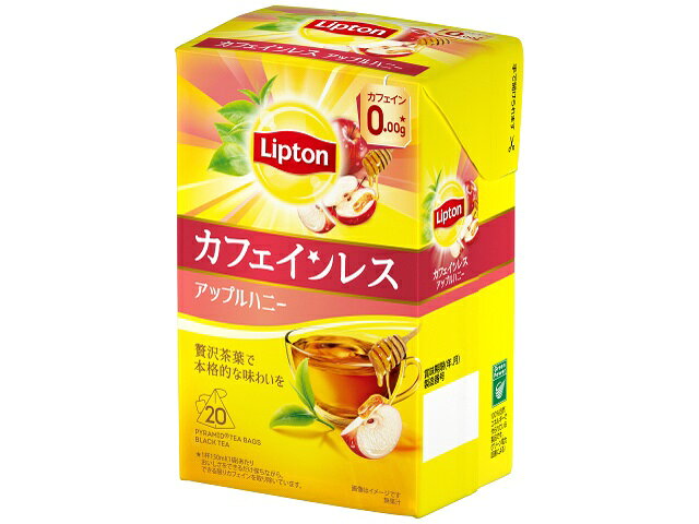 【36個セット】キーコーヒー　リプトン カフェインレスティー アップルハニー 20袋 20p