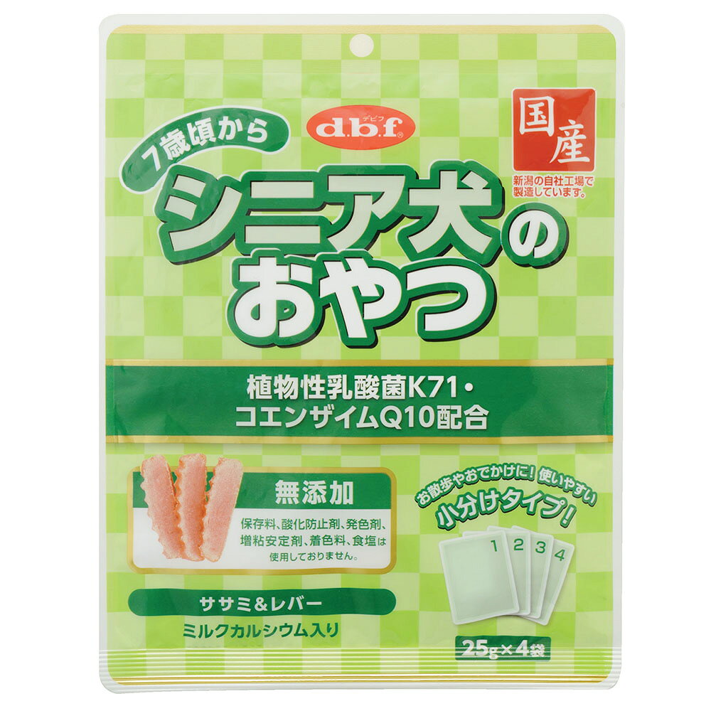 【同梱不可】【6個セット】デビフペット シニア犬のおやつ　植物性乳酸菌K71・コエンザイムQ10配合100g