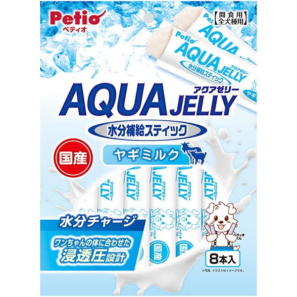 Jellies - 【同梱不可】 【2個セット】 ペティオ アクアゼリー水分補給ヤギミルクスティックタイプ8g×8本