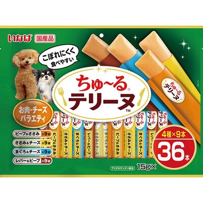 【同梱不可】【2個セット】いなばペットフード ちゅーるテリーヌ お肉・チーズバラエティ15g×36P