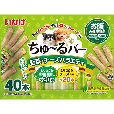 【注意事項】 ・メーカーの都合等により、パッケージ及び内容量、生産地、などが変更される場合がございます。ご了承ください。 ・当店では地球環境への配慮およびお手頃価格での商品の提供のため、簡易的な梱包とさせていただいております。 ・箱潰れなど、製品をご利用いただくのに問題がない場合の返品・交換対応はお受けできません ※期限のある商品について ・賞味期限や消費期限がある商品については、すべて期限まで2ヶ月以上のものを取り扱っております。個別のお問い合わせはご遠慮いただきますようお願い申し上げます。 ・期限が迫った商品は、別途アウトレット商品として販売させていただいております。 商品説明■　商品詳細 ちゅ〜るをささみで包んだわんちゃん用おやつが登場。外はふっくら、中はトロッと2つの食感が楽しめます。与えやすく食べやすいスティックタイプ。わんちゃんの好きな素材をトッピングし、お腹や関節の健康維持に配慮した素材を配合。 4901133823985■　原材料【とりささみ 緑黄色野菜入り】鶏肉（ささみ）、野菜類（人参、かぼちゃ、グリンピース）、かつお節、でん粉類、チキンエキス、寒天、かつお節エキス、酵母エキス、殺菌乳酸菌、増粘多糖類、オリゴ糖、ビタミンE、緑茶エキス、紅麹色素【とりささみ チーズ入り】鶏肉（ささみ）、チーズ、かつお節、でん粉類、チキンエキス、寒天、かつお節エキス、酵母エキス、殺菌乳酸菌、増粘多糖類、オリゴ糖、ビタミンE、緑茶エキス、紅麹色素■　メーカーいなばペットフード■　広告文責 ライフジェネレーション株式会社 TEL:06-6809-2484　