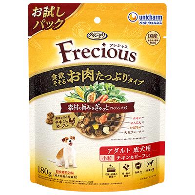 【同梱不可】【18個セット】グラン・デリFrecious　アダルト成犬用 食欲そそるお肉たっぷりタイプ チキン&ビーフ入り 180g