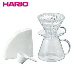 【送料無料】V60　Glass　Brewing　Kit【 1〜4杯用 セット ドリッパー 珈琲 ギフト hario 】LF557B07b000