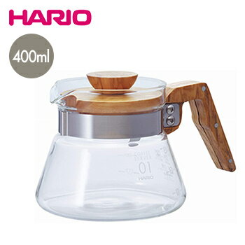 【送料無料】コーヒーサーバー400オリーブウッド【ドリップ珈琲コーヒーポットデカンタハリオhario】LF557B07b000