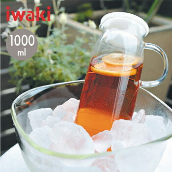 【あす楽】iwakiジャグ 1000（ホワイト）KT294-W【 冷水筒 ジャグ ピッチャー 麦茶ポット 】4905284090241
