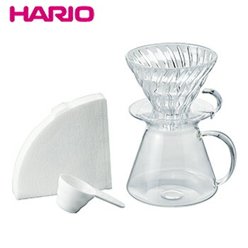 【送料無料】V60 Glass Brewing Kit【 1〜4杯用 セット ドリッパー 珈琲 ギフト hario 】LF557B07b000