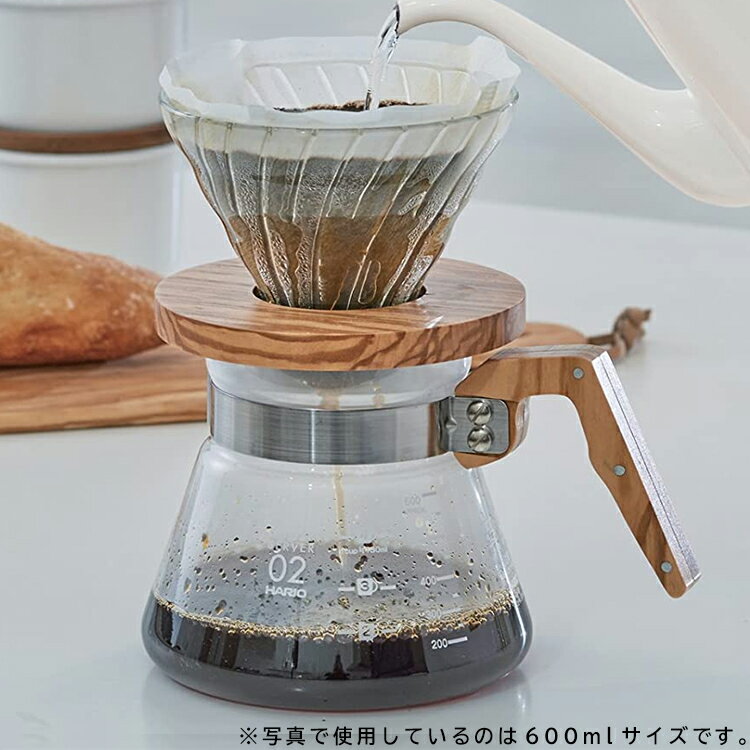 【送料無料】コーヒーサーバー400オリーブウッド【ドリップ珈琲コーヒーポットデカンタハリオhario】LF557B07b000