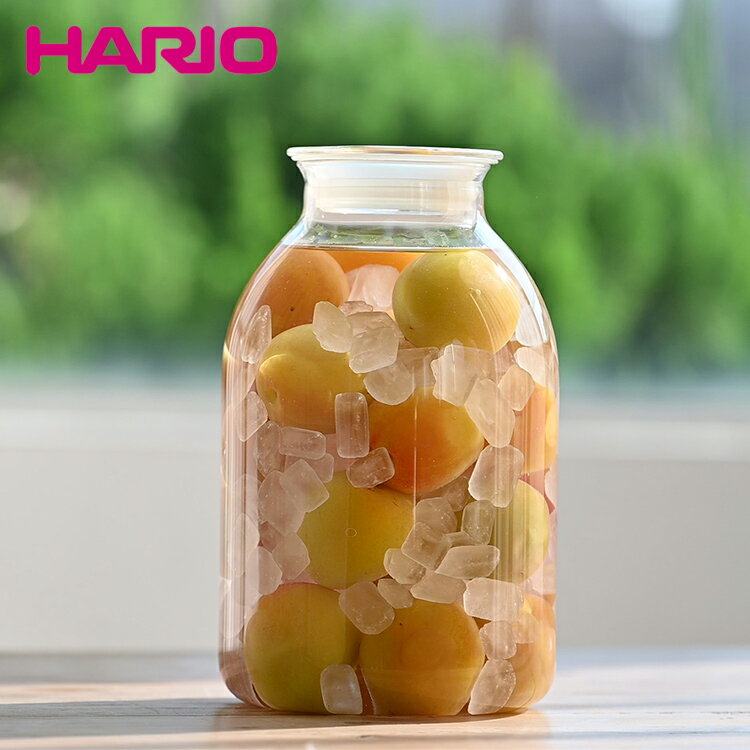 Storage Bins - ガラスの手仕事保存びん 2000ml【 耐熱ガラス ハリオ 保存容器 瓶 HARIO 】LF557B07