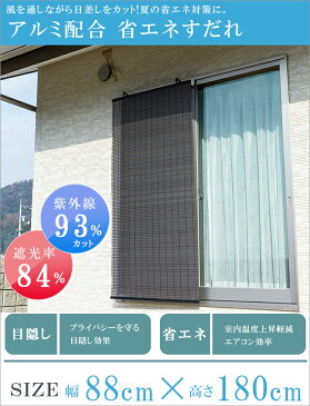 【あす楽 送料無料】省エネ すだれ コバルト アルミ配合【 すだれ 目隠し 屋外 シェード 日よけ 遮光 スダレ 目隠し 】LF073B08b000