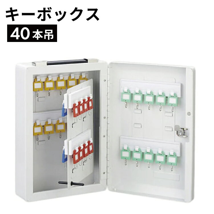 キーボックス　40本掛　　KBP-40【 キーボックス 鍵ボックス ボックス キーケース セキュリティー 】【 送料無料 】4…