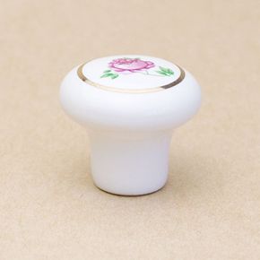 WAKI セラミックツマミ　TW-165〈白花〉