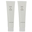 【2本セット】Joie de Sole クリーミィーソープ 100g 洗顔 緑のまゆ 天蚕シルク フィブロイン バイオヒアルロン酸 カロットエキス ピクノジェノ...