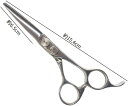 BEL scissors オフセットストレートハンドル 業務用シザー BSA-01 5.5インチ ブラントカット用 パワータイプ 業務用 美容シザー 理美容ハサ...