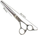 BEL scissors オフセットストレートハンドル 業務用シザー BSA-03 6.5インチ ブラントカット用 パワータイプ 業務用 美容シザー 理美容ハサ...