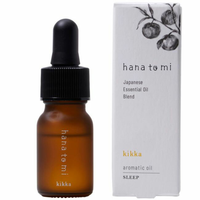 hana to mi アロマティックオイル kikka/キッカ 10mL SLEEP 質の良い睡眠をとりたい時に 精油 エッセンシャルオイル アロマテラビー ユズ果皮油 マンダリンオレンジ果皮油 アオモジ果実油 ラベンダー ハナトミ Flavor Life フレーバーライフ 正規品【ネコポス/ポスト投函】のサムネイル