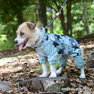 ★ポイント5倍★ LIFELIKE 犬 レインコート カッパ 小型犬 中型犬 サイズ 春夏 春 夏用 夏 秋冬 冬用 秋 冬 つなぎ 服 長袖 スターダストフルカバーレインコート 7〜8号 ゴールデン ラブラドール 雨具 レインウェア 犬服 犬の服 犬の洋服