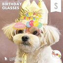 ＼11日はわんわんの日P11倍／ 【バースデーメガネ S】 犬 猫 サングラス 眼鏡 メガネ バースデー 誕生日 グッズ 犬用サングラス 犬 犬用 ドッグ ペット 小型犬 中型犬 撮影 小物 ダックス チワワ プードル かわいい ユニーク ファッション お洒落 写真 撮影用