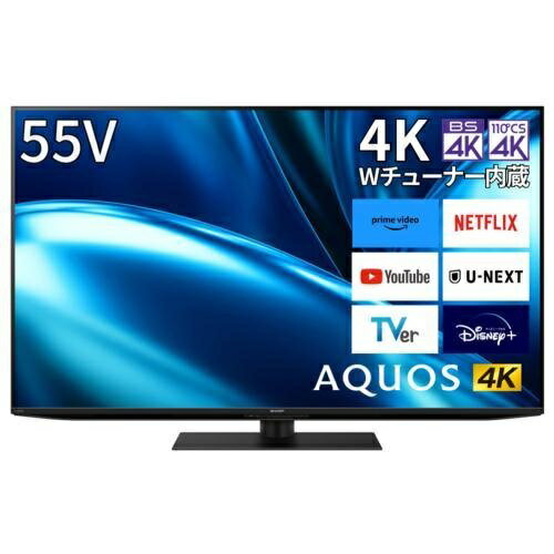 SHARP ���㡼�� 55V�� 4K�վ��ƥ�� AQUOS �������� 4T-C55FN1 Google TV���̳�ƻ�����졦Υ�������Բġ�