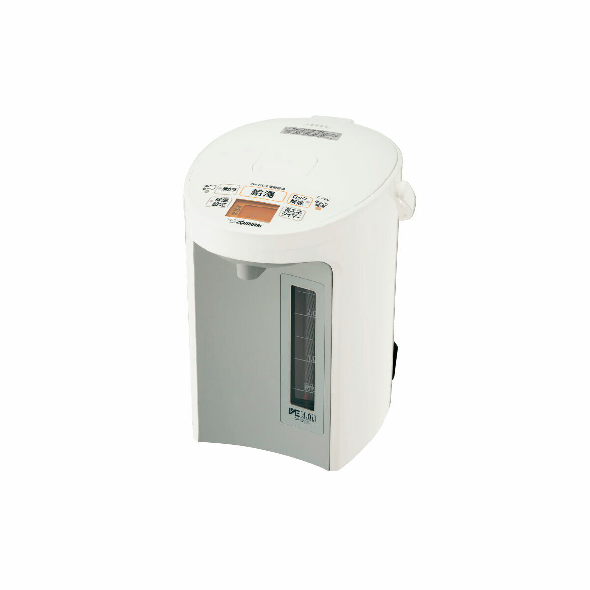 Rakuten - 象印 ZOJIRUSHI 電気ポット VE電気まほうびん マイコン沸とう CV-GV30-WA 3.0L 優湯生 まほうびん保温 ホワイト【北海道・沖縄・離島配送不可】