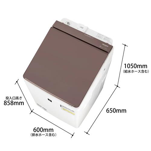 ��2/25����ȥ꡼��Ź����P5�ܡ�SHARP ���㡼�� ������ �ķ��������絡 ��ʤ��� COCORO WASH ES-PW11J-T �֥饦��� ������æ������11kg/��������6kg ���̳�ƻ�����졦Υ�������Բ� ��