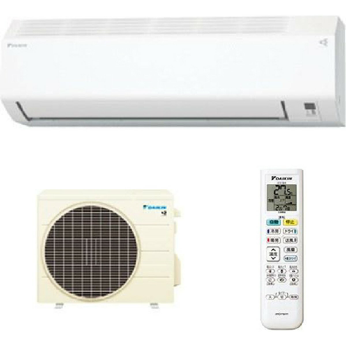 ダイキン DAIKIN ルームエアコン S255ATES-W 2025年モデル 冷暖房8畳程度 2.5kW 軒先配送のみ【北海道・沖縄・離島配送不可】