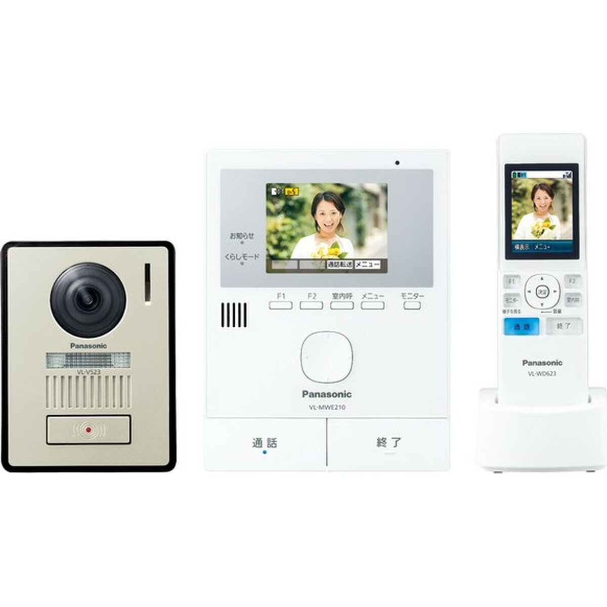 【4/1エントリーでP4倍＆最大2000円クーポン対象店】【工事無し】Panasonic パナソニック VL-SWE210KLA ワイヤレスモニター付テレビドアホン 電源コード式【北海道・沖縄・離島配送不可】