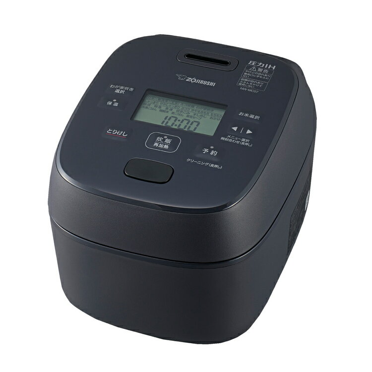 象印 ZOZIRUSHI 炊飯器 圧力IH炊飯ジャー 4合炊き 極め炊き 豪熱大火力 NW-MC07-BZ 鉄器コート黒まる厚釜 スレートブラック【北海道・沖縄・離島配送不可】