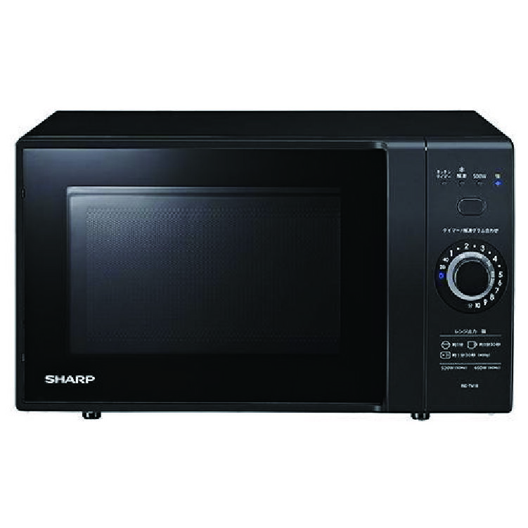 SHARP シャープ 単機能レンジ RE-TM18-B ブラック系 18L ターンテーブルタイプ【北海道・沖縄・離島配送不可】