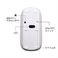 Bluetoothワイヤレスマウス長持ちUSB充電式軽量&小型無線1000/1200/1600DPIPCマウスサイレント2.4G