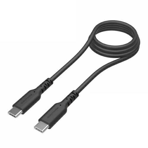 USB2.0 Type-C/Type-Cソフトケーブル 100W 過熱防止 1.0m ブラック TH279CC10K多摩電子工業 タイプC