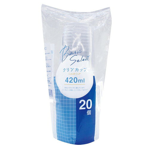 大和物産 ベーシックセレクト クリアカップ 420mL 20個入大和物産株式会社