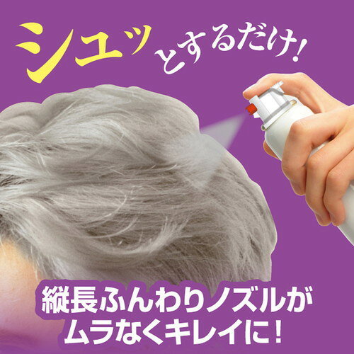 ふんわりヘアカラー　シルバー 極パウダー配合 スプレー ヘアスプレー シルバーヘ...