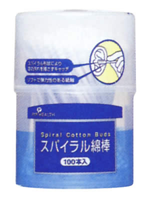 スパイラル綿棒 100本入