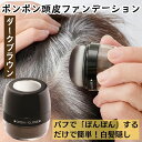 ポンポン頭皮ファンデーション ダークブラウン 白髪 薄毛 隠し パウダー 振りかける こげ茶 5g