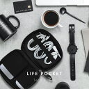 LIFE POCKET Tech Poach 本革 収納ポーチ 【バッグインバッグ ガジェットポーチ PC スマホ モバイル収納ケース ケーブル iPhone ...