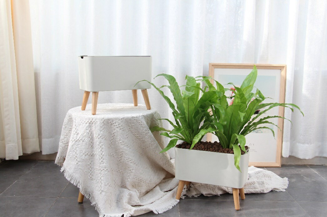 四脚 底面給水 おしゃれ プランター 鉢 ポット 水槽 観葉植物 多肉植物 胡蝶蘭 サ...