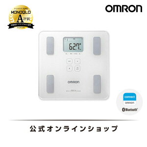 オムロン OMRON 公式 体重体組成計 デジタル HBF-230T-SW シャイニーホワイト 体重計 体組成計 体脂肪 基礎代謝 筋肉量 スマホ スマホ連動 iPhone 連動 アプリ Bluetooth ブルートゥース 乗るだけ 自動 高精度 ヘルスメーター 送料無料 おしゃれ