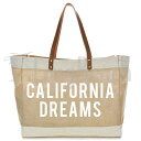 SEVEN ISLAND 【BR002】バーラップトートバッグ Burlap tote bag/California Dreams Beach Bag カリフォルニアドリームス【California】【カリフォルニア】【セブンアイランド】【SS0604】【asu】