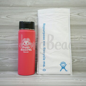 2019年12月最新入荷！≪正規品≫Happy HALEIWA×Hydro Flask　コラボレーションボトル ハワイ限定 ハッピーハレイワ ハイドロフラスク ボトル 【入手困難】【大人気】【HAWAII】【ハワイ直輸入】【水筒】【ピンク】【コラボ】【ハッピーちゃん】【zk】【asu】