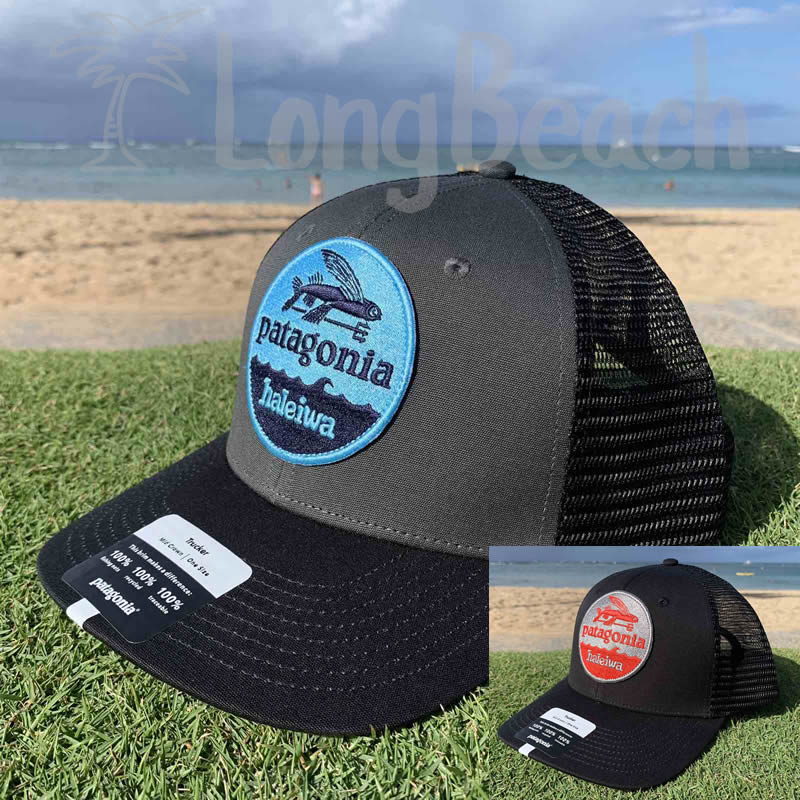 『2023年12月再入荷』≪正規品≫≪patagonia HALEIWA HONOLULU 限定 キャップ Trucker fish FISH ブルー×グレー／レッド×ブラック ≫パタゴニア 