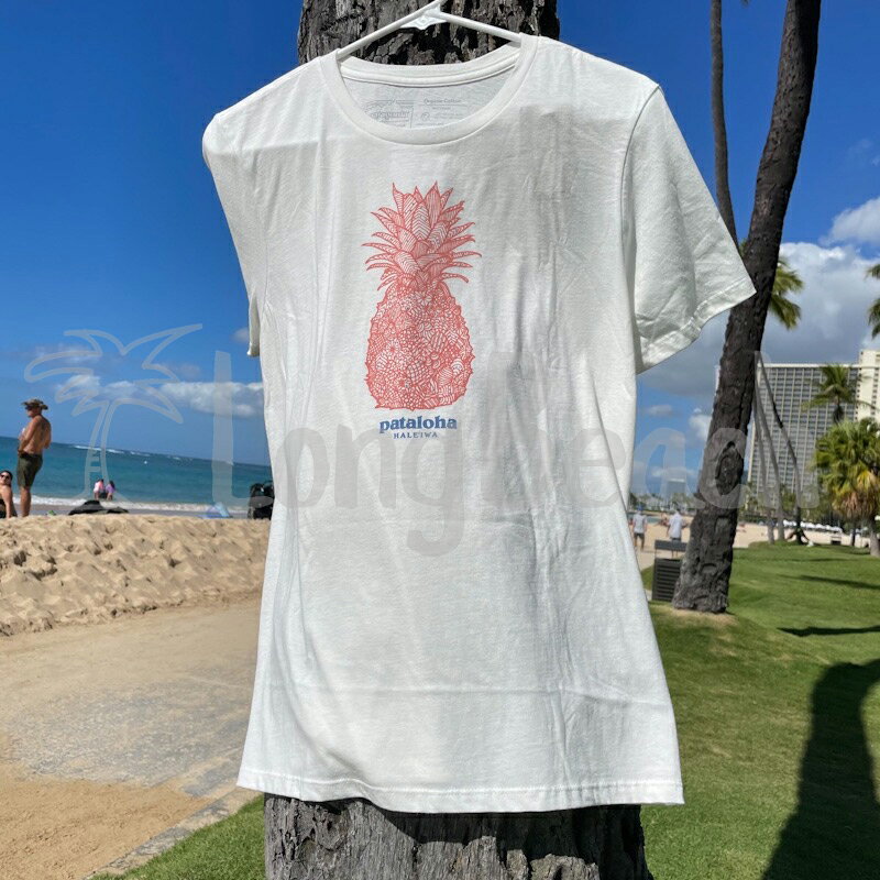 ≪正規品≫≪patagonia pataloha HALEIWA HONOLULU 限定 レディース Tシャツ Pine パタゴニア パタロハ パイナップル XSサイズ REGULAR FIT≫【入手困難】【HAWAII】【ハワイ限定】【ハワイ直輸入】【patagonia】【pataloha】【パイナップル】