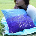 SEVEN ISLAND 【PC-017】ピローカバー Pillow Covers/Live Love Aloha リブ ラブ アロハ【ピローカバー】【クッションカバー】【アロハ】【ハワイ】【ALOHA】【HAWAII】【セブンアイランド】【SS0604】