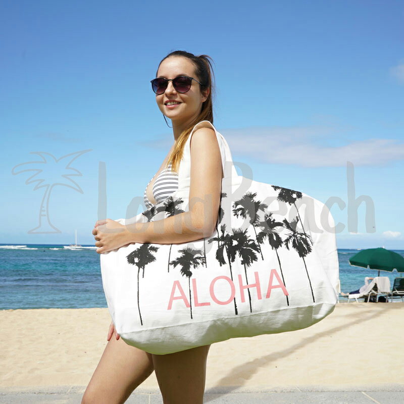 ≪正規品≫≪SoHa LIVING 入手困難 ハワイ限定 ソーハリヴィング 2wayトートバック ALOHA ホワイト