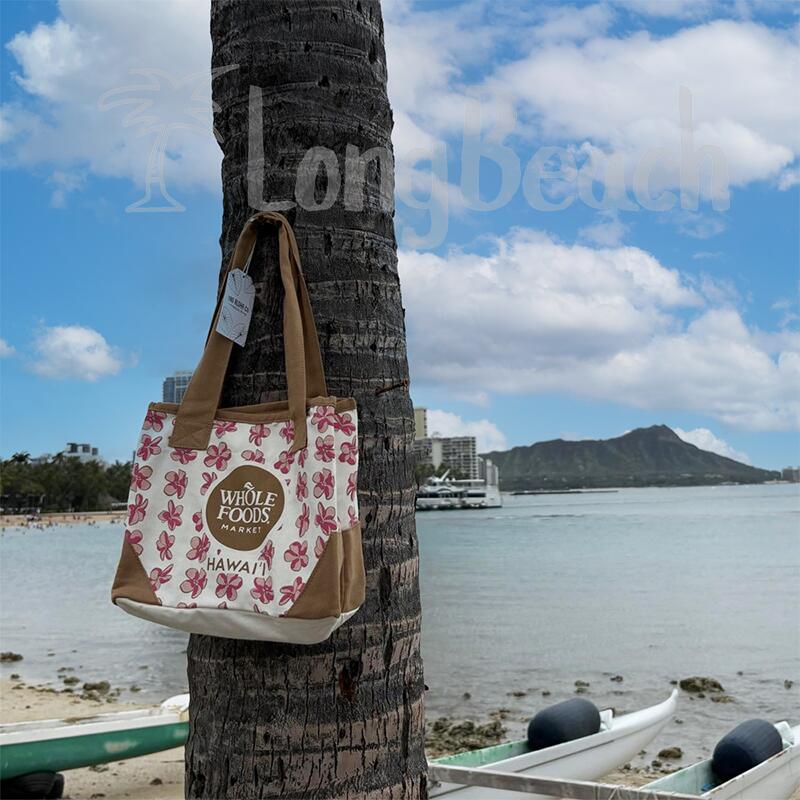 WHOLE FOODS MARKET ホールフーズマーケット トートバッグ Sサイズ ランチバッグ プルメリア【ハワイ限定】【HAWAII】【ハワイ直輸入】【正規品】[019]のサムネイル