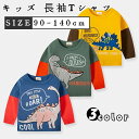 クルーネック トップス 男の子 スウェット 長袖 キッズ 恐竜 トレーナー スウェット 長袖Tシャツ 子供服(4)