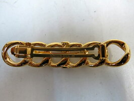 未使用シャネルゴールドチェーンバレッタ髪留め97年製0322【】CHANELヴィンテージアクセサリーデットストック