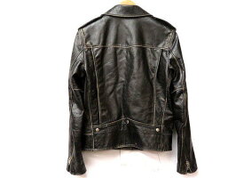 新品同様 サンローランパリ L01O モーターサイクル クラシック ヴィンテージ加工 ライダースジャケット 0108【中古】SAINT LAURENT PARIS 定価637,200円 ブラック 黒 メンズ48