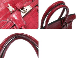 美品 エルメス バーキン30 ニロティカス マット ルージュアッシュ ハンドバッグ □F刻印 0188【中古】HERMES 2002年製 赤